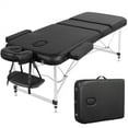 thumbnail image 4 of Alden design 3-Fold Adjustable Aluminum Massage Table for Spa Treatments & Tattoos, 84", Black, 4 of 10