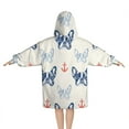 thumbnail image 2 of Anchor and Bulldog Dog Blanket Hoodies for Kids 6-13YR Oversize Wearable Blanket Hoodies for Boys Girls Teens, 2 of 7