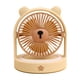 thumbnail image 2 of Ventilador de escritorio con forma de oso para dormitorio de niñas | Ventilador portátil pequeño con tres velocidades y viento potente | Luz nocturna silenciosa recargable por USB | Ideal par, 2 of 5