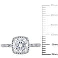 thumbnail image 3 of Everly Women's Created Moissanite 14K White Gold Engagement Ring, 3 of 9