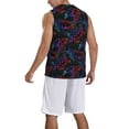 thumbnail image 5 of Easygdp Sea Turtle Men's Mesh Basketball Jersey Quick Drying Sleeveless Shirts Fitted Muscle Tank Tops Sport Round Neck T-Shirt - Medium, 5 of 9
