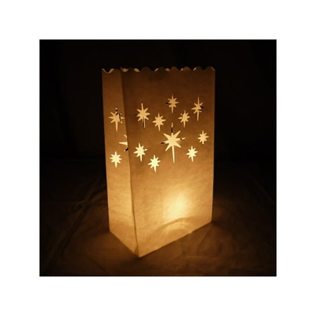 Quasimoon Starburst Paper Luminaries / Luminary Lantern Bags Path Quasimoon Starburst Paper Luminaries / Luminary Lantern Bags Path Lighting (10 PACK) by PaperLanternStore - Quasimoon Starburst Paper Luminaries / Luminary Lantern Bags Path