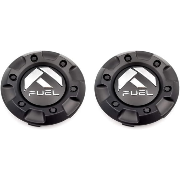 2PCS Wheel Cap Hub Cap Center Cap for Fuel Top M-447, 1001-58-CEN Matte Black
