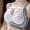 Gray, variant on Women's Comfortable Nylon Spandex Bra - Black, Size M, Adjustable Straps, Versatile for Daily Wear & Light Activities