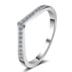 thumbnail image 2 of Anillo de plata esterlina S925 para mujer, anillo en forma de V, anillo de diamantes Mosan de 14 puntas, anillo de boda en fila, anillo de diamantes de imitación, 2 of 5