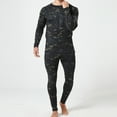 thumbnail image 4 of guisaled Men's Thermal Underwear Camo Workout Top And Bottom 2 Piece Sets Gym Hunting Slim Fit Compression Long Johns Base Layer, 4 of 7