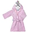 thumbnail image 1 of Bata para bebes y niños para baño o pijama; cobija por fuera, toalla por dentro Small Soul Baby  rosa gorro unicornio doble tela talla 6 a 12 meses, 1 of 2