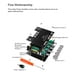 thumbnail image 5 of Seitruly Amplificador de Audio tablero estéreo altavoz Digital 50W2 100W receptor de señal de transmisión estable accesorios para el hogar Sistemas de cine en casa, 5 of 6