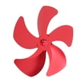 thumbnail image 2 of Aspas de repuesto para ventilador de estufa, de aleación de aluminio, para mejorar la circulación del aire caliente, para chimenea, 5 aspas, color rojo, 2 of 14