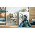 thumbnail image 2 of Ahgly Company Machine Washable Indoor Square Transitional Macaw Blue Green Area Rugs, 4' Square, 2 of 7