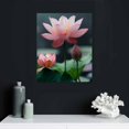 thumbnail image 5 of EastSmooth Zen Lotus Flower Canvas Wall Art Pink Lotus Floral Picture Prints Water Lily Bloom Artwork Meditation Spiritual Room Decor Framed, 5 of 5