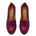 thumbnail image 4 of Zapatos MOOMMO para mujer con tacón grueso y tacón ancho, color burdeos, talla 8.5, 4 of 6