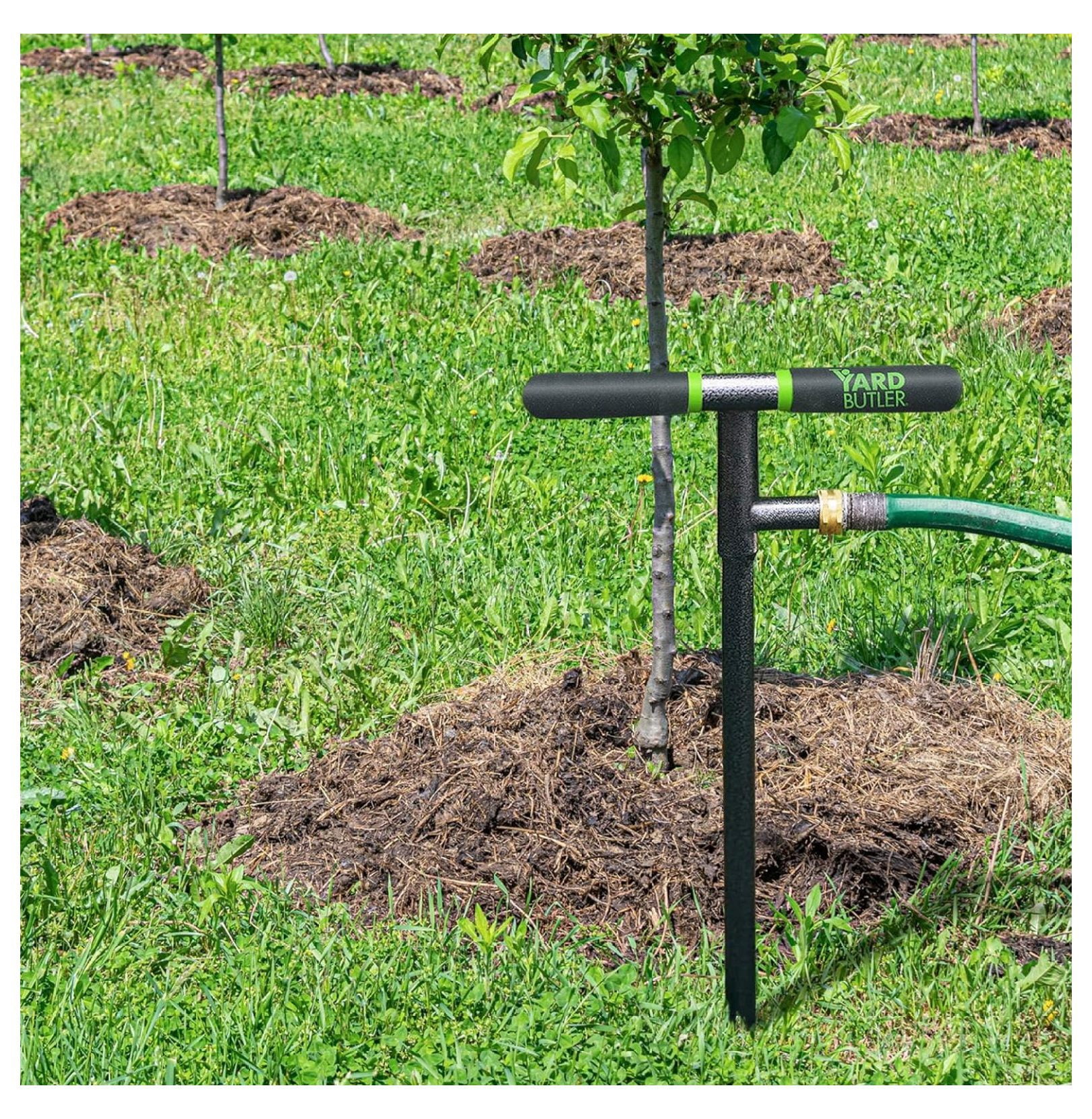 Yard Butler 36 Inch Deep Root Irrigator - Drip Watering Irrigator Tool - Soil and Root Penetration - Deep Plant and Tree Root Watering Feeder Tool Irrigation System Wand T-handle