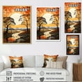 thumbnail image 4 of Designart "Sunset Over Baobab Trees" Tree Baobab Floater Framed Canvas Wall Art, 4 of 5
