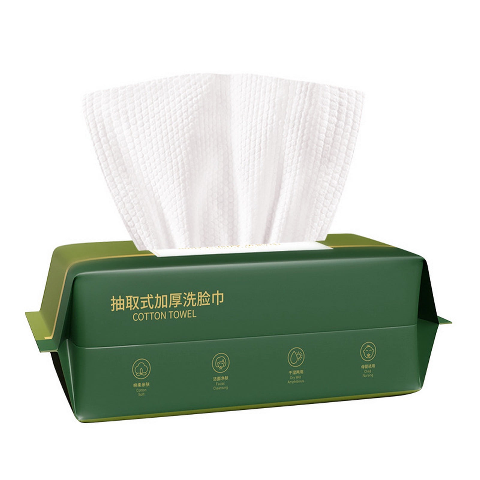 DISHAN Disposable Face Towels Set of 40 Soft Cotton Strong