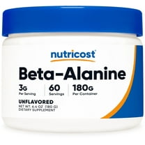Nutricost Beta Alanine Powder Unflavored (180g) | Amino Acid Supplement for Men and Women Endurance