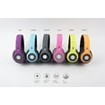 thumbnail image 7 of IJoy Wireless and Wired Foldable Bluetooth Headphones Over Ear, Built-in Microphone, Black, 7 of 7