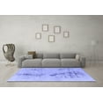 thumbnail image 3 of Ahgly Company Machine Washable Indoor Rectangle Abstract Blue Modern Area Rugs, 8' x 10', 3 of 4