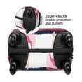 thumbnail image 4 of Easygdp Dark Blue Stripes And Pink Flamingos Double-Sided Printed Elastic Suitcase Protective Cover,Invisible Zipper, Business Trip Luggage Cases,Washable And Resistant To Falling -Medium, 4 of 9
