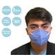 thumbnail image 2 of Cubrebocas BMH N95 KN95 Grado Médico Certificación NYCE Azul 50 Piezas, 2 of 4