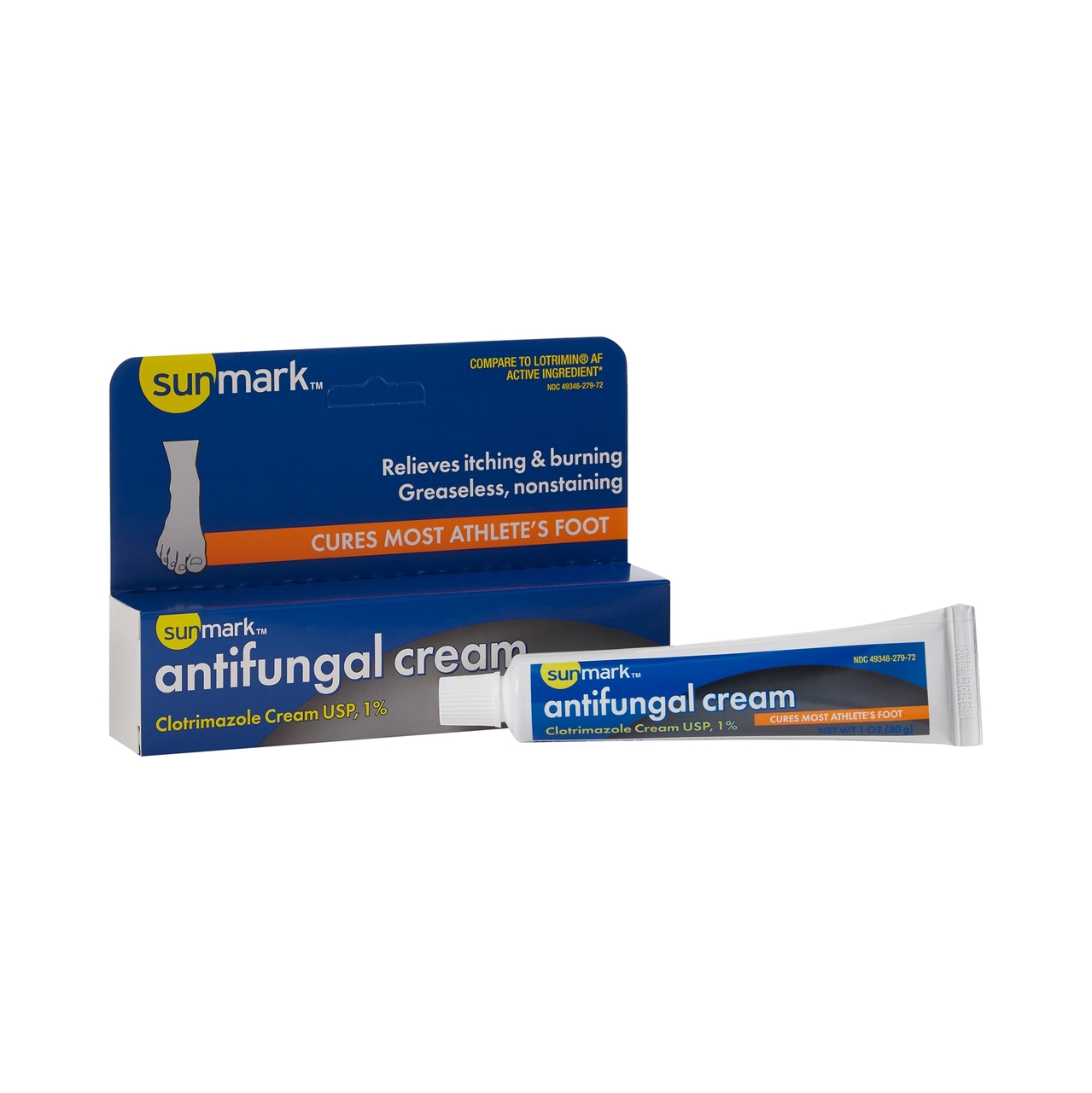 Sunmark Antifungal 1 Strength Cream 1 oz. Tube, 1 Pack 49348027972