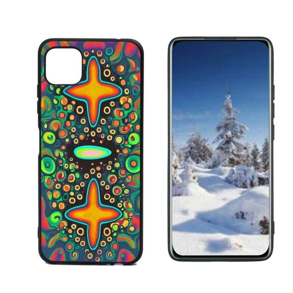 Compatible with Samsung Galaxy A22 5G Phone Case, Abstract-Psychedelia-Hippie-22 Case Silicone Protective for Teen Girl Boy Case for Samsung Galaxy A22 5G
