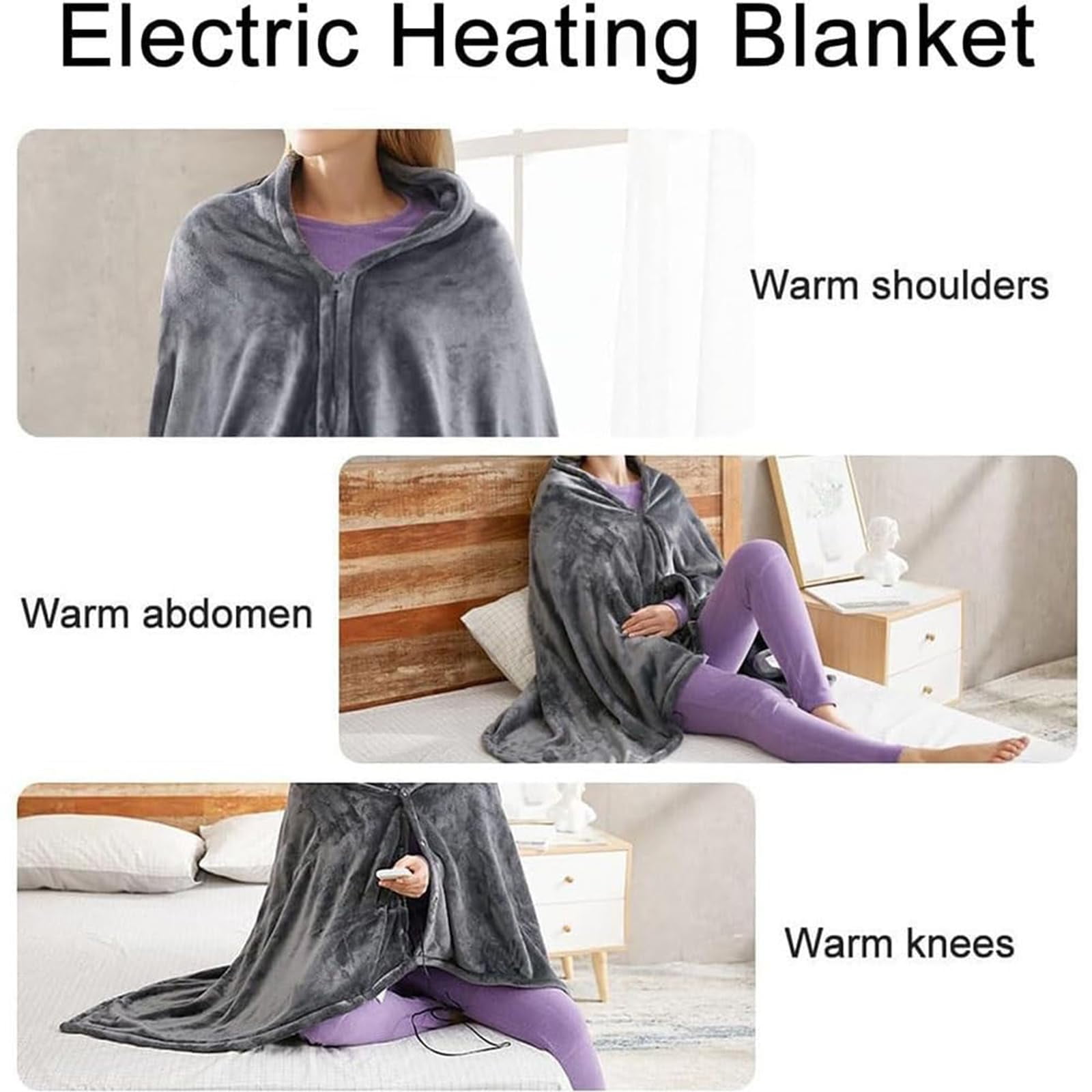 Cordless Outdoor Throw Blanket, Heated Blanket Battery Operated, Cordless Heated Blanket, Wearable USB Heated Blanket, On The Go Cordless Heated Throw, Portable Cordless Heated Throw Shawl