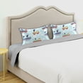 thumbnail image 3 of Yayeee Pillowcase Standard Size Set of 2 Satin Wrinkle Resistant Envelope Pillow Case, Colorful Trains, 3 of 8