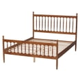 thumbnail image 3 of Baxton Studio Deance Retro-Modern Platform Bed, Queen, Walnut Brown, 3 of 9