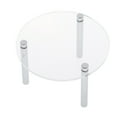 thumbnail image 1 of segolike Clear Round Display Stand Home Dolls Model Toys Desk Show Shelf Rack 5.5cm, 1 of 9