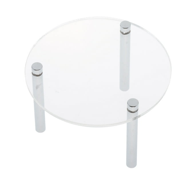 TISHITA Clear Round Display Stand Home Dolls Model Toys Desk Show Shelf Rack 5.5cm