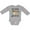 AC-Heather Grey, variant on My Nana Loves Me with Sloth and Hearts Boys or Girls Long Sleeve Baby Bodysuit