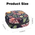 thumbnail image 2 of Sanitary Napkin Storage Bag, Tropical Fruits Flowers Hawaiian Pattern Portable Menstrual Pad Bag for Teen Girls Store Panty Liners Tampons Sanitary Pads for Women Ladies, 2 of 6