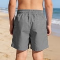 thumbnail image 5 of ATOGUTA Boys Swim Shorts with Liner Bathing Suits Summer Quick Dry Swimwear Swim Trunks Size 5T-14, Gray, 5 of 6
