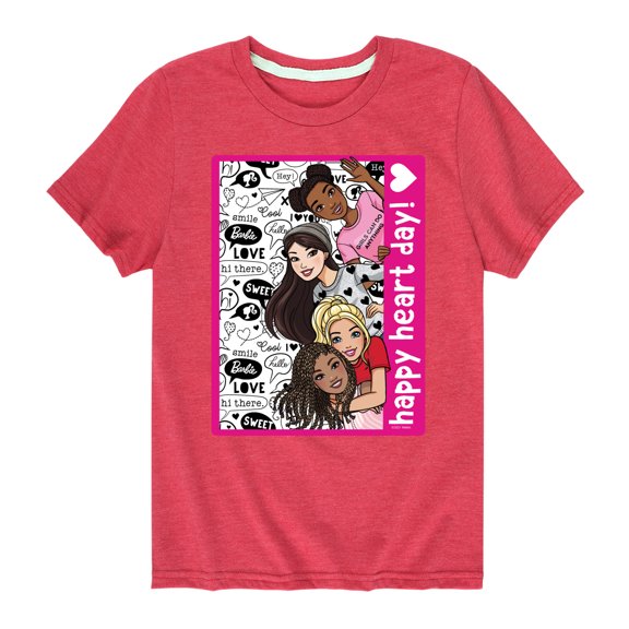 Barbie - Happy Heart Day - Toddler And Youth Short Sleeve Graphic T-Shirt