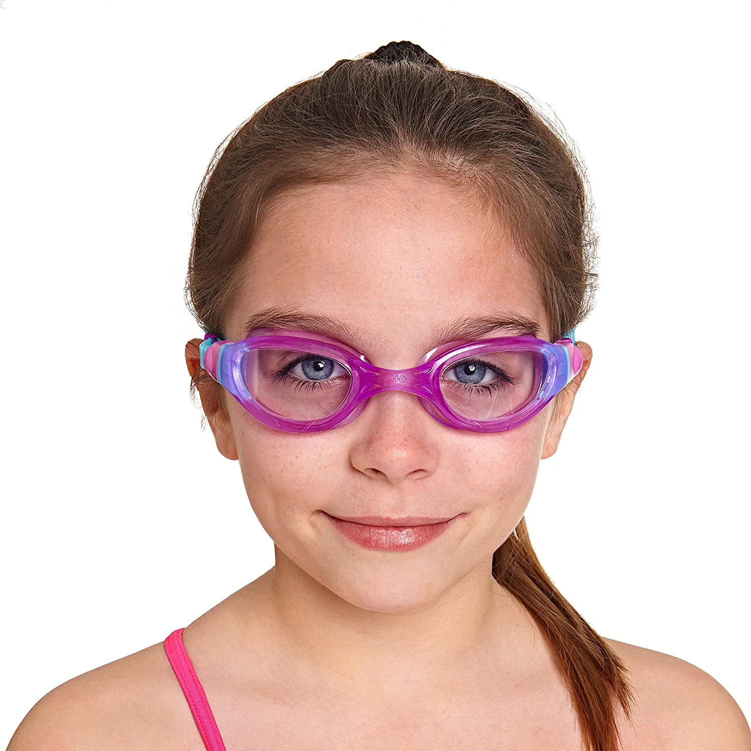 Blue & Pink Zoggs Swimming Goggles Phantom 2.0 Junior 