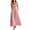 Pink, variant on YuXingFu Sundresses for Women Plus Size Mid-Length V-Neck Plus Size Womens Dress Sleeveless Button Casual Summer Black S