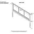 thumbnail image 4 of Kingfisher Lane Madison King Solid Wood Panel Headboard in Espresso, 4 of 4