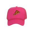 thumbnail image 1 of Adult Men's Pepperoni Pizza Slice Rope Foam Trucker Hat, Hot Pink, 1 of 2