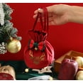 thumbnail image 6 of LINLIN Christmas Candy Bags, 2 pcs Christmas Velvet Gift Bags Pouches with Drawstring Small Candy Bags for Christmas Party Snack Gift Ornaments, 6 of 7