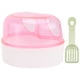thumbnail image 5 of Baño para hámster, bañera para mascotas pequeñas, adorable baño de arena, puerta en forma de corazón, lavabo para hámster, chinchilla, pala de color aleatorio, 5 of 6