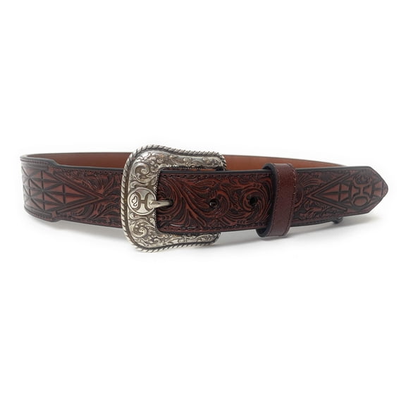 Hooey Men's Tapered Geo  Floral Western Belt - 2080BE4