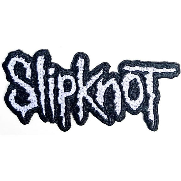 Slipknot Cut-Out Logo Black Border Woven Patch