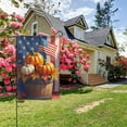 thumbnail image 6 of Autumn Harvest Pumpkin Garden Flag 12x18 Inch Double Sided Fall Thanksgiving Decorations For Outdoor Yard Patio Farmhouse Decor American Flag Design, 6 of 8