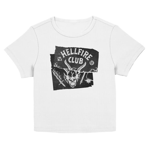 Netflix Juniors' Stranger Things Hellfire Club Torn Sheet T Shirt