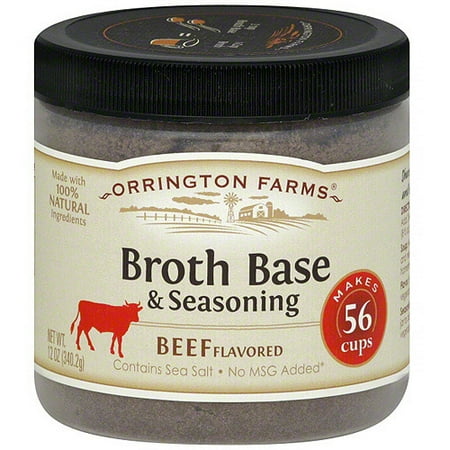Flared Base - Orrington Farms Beef Flavored Broth Base & Seasoning, 12 oz (Pack of 6)
