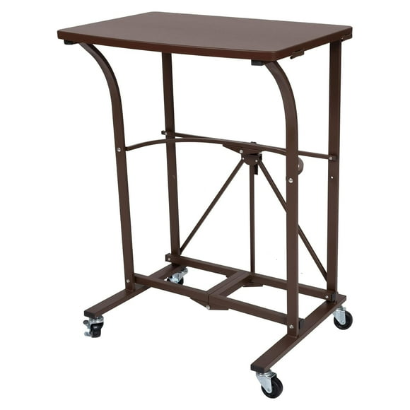 Origami Folding Computer Desk for Office, Students & Gaming, Vintage Bronze