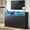 Black, variant on 6 Drawer Dresser for Bedroom with LED Lights and Charging Station, Large Chest of Drawers for Bedroom Living Room, Black
