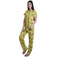 thumbnail image 2 of Moomaya Womens Printed Tee and Pajama Set PJs,Short Sleeve Sleepwear Nightwear Loungewear S-XXL, 2 of 7