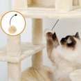 thumbnail image 4 of Pefilos 72" Large Cat Tree Tower with Sisal Scratching Post, Indoor Cat Condo for Big Cat Maine Coon, Beige, 4 of 12